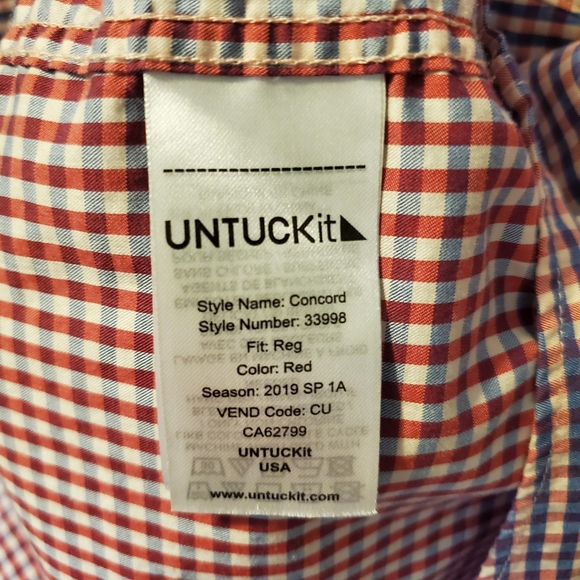 UNTUCKit - Classic Cotton Short Sleeve Concord Shirt in Size XXXL - Picture 4 of 5
